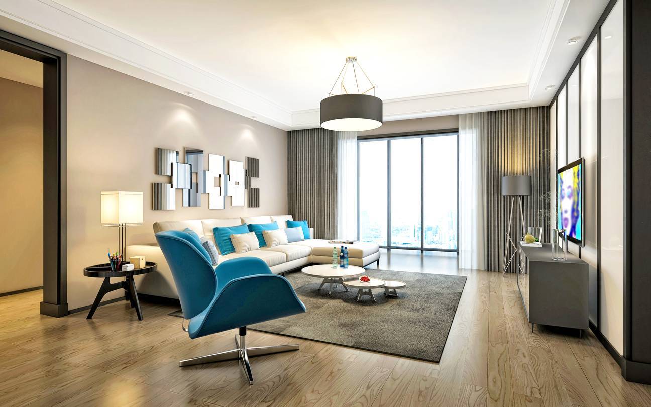 luminaire design dans un salon